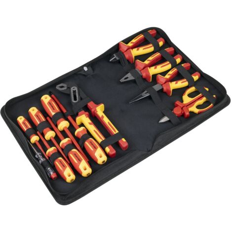 Sealey AK83463 Screwdriver, Pliers & Scissor Set 12pc - VDE Approved (1/4)