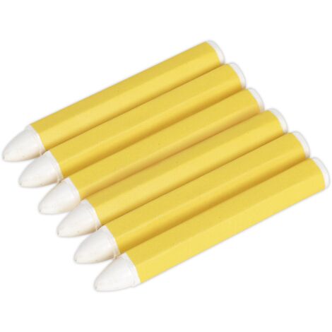 Sealey TST13 Tyre Marking Crayon, White - Pack of 6