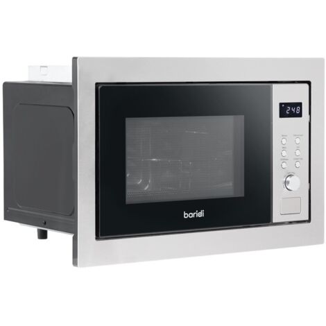 Baridi DH197 Integrated Microwave Oven with Grill 25L Capacity 900W - Stainless Steel
