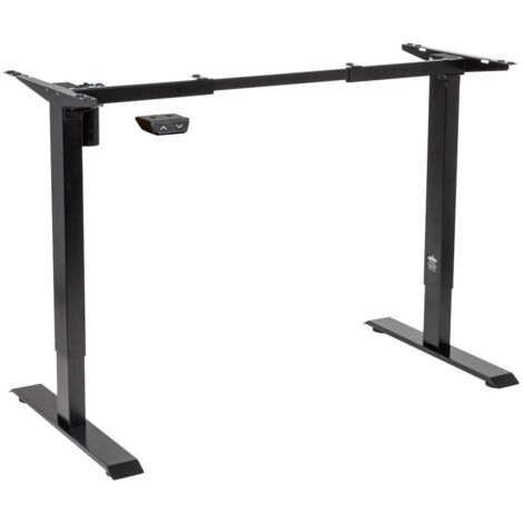 Dellonda DH17 Single Motor Ultra-Quiet Adjustable-Height Desk Frame 70kg Capacity - Black (1/5)