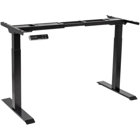 Dellonda DH16 Dual Motor Ultra-Quiet Desk Frame with Digital Controls 100kg Capacity - Black (1/5)