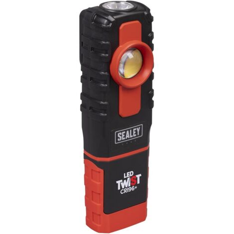 Sealey LED601CM LED Twist Rechargeable Inspection Light 6W COB LED & 1W SMD LED Colour Match CRI 96+ (1/5)