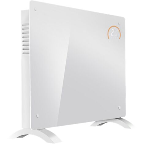 Baridi DH138 Electric Glass Panel Heater, 1500W, Thermostat Controlled 24Hr 7 Day Timer, Wi-Fi Enabled, Remote Control, White