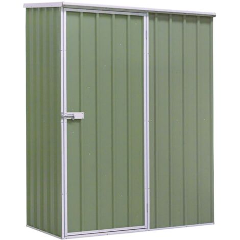 Dellonda DG113 Galvanized Steel Storage Shed with Pent Style Roof 150 x 80 x 190cm - Green (1/5)