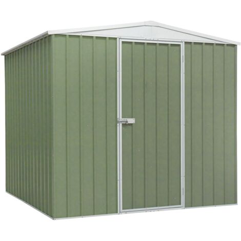 Dellonda DG115 Galvanized Steel Storage Shed with Apex Style Roof 230 x 230 x 220cm - Green (1/5)