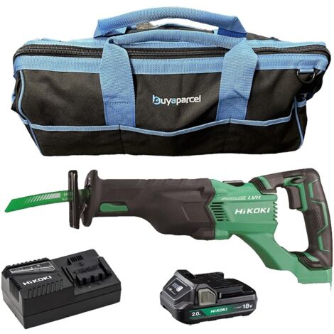 Hikoki CR18DBLJ4Z Brushless Recip Saw + X1 2AH Battery + Charger + 21"" Bag (1/5)