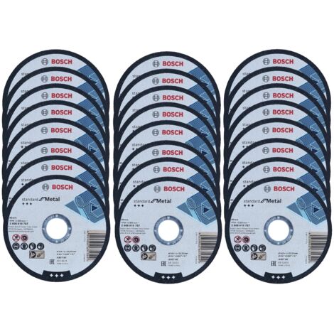 Bosch 115mm 4.5"" Thin Slit Cutting Discs 1mm Wheel Metal Steel Stainless x 24 (1/5)