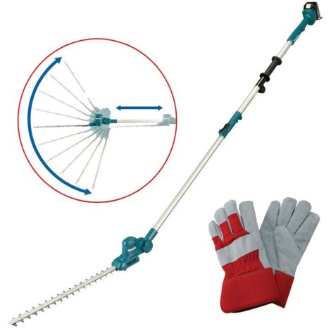 Makita DUN461WZ LXT 18v Telescopic Cordless Pole Hedge Cutter Trimmer + Gloves (1/5)