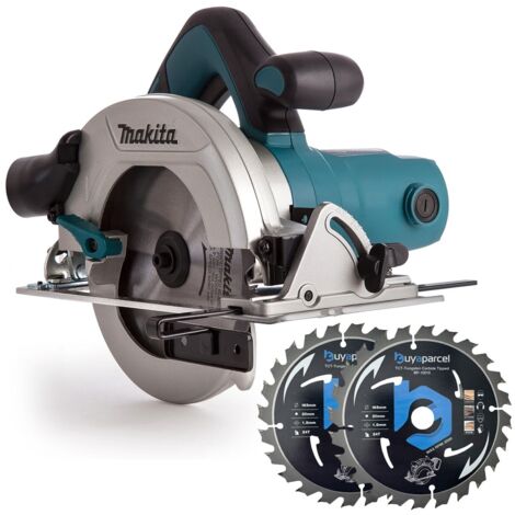 Makita HS6601 240v Corded Electric Circular Saw 165mm 6.5 Inch 1050w + 2 Blades