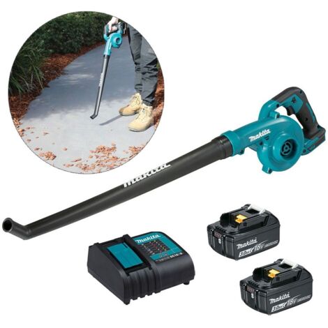 Makita DUB186SFE 18v Cordless Garden Leaf Blower Lithium Ion Long Nozzle 2x3.0ah (1/5)