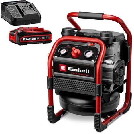Einhell Professional SILENZZO 18/160 18v Cordless Battery Air Compressor + 4ah (1/5)