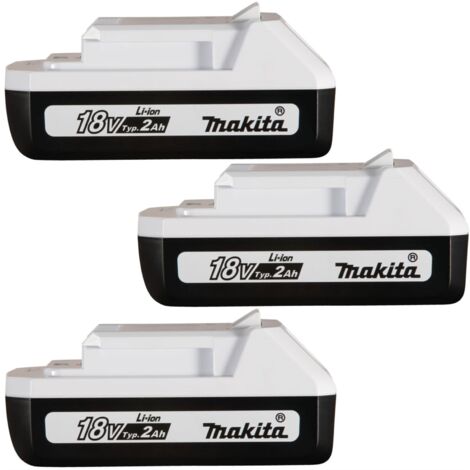 Makita BL1820G 18v G-Series 2.0ah Lithium Ion Battery HP448D TD127D RP x 3 (1/4)
