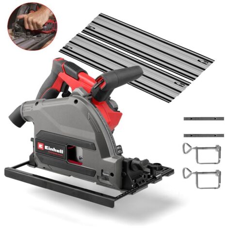 Einhell Professional 18v Brushless Cordless Plunge Saw TP-PS 18/165 Li + Rails + (1/5)