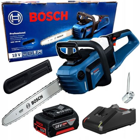 Bosch Professional GKE 18V-40 18V BITURBO Brushless Chainsaw 40cm + 5AH Battery