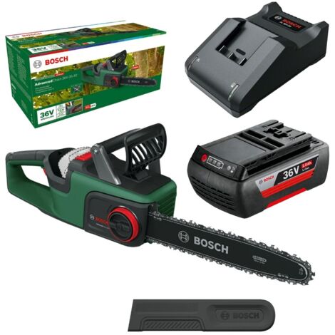 Bosch AdvancedChain 36V-35-40 36v Cordless Chainsaw Garden Cutter 35cm & Battery