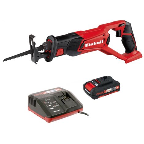 Einhell Cordless Reciprocating Recip Saw Power X Change 18v + 2ah TE-AP 18LI (1/4)