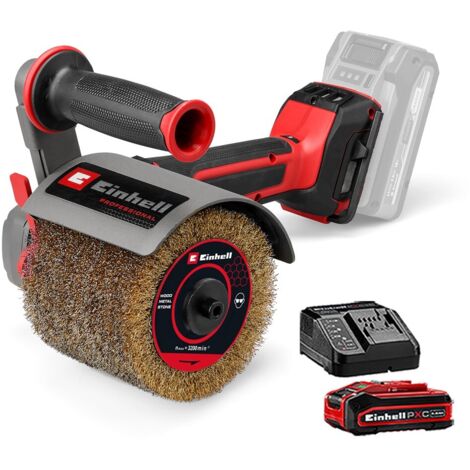 Einhell Professional 18v Cordless Sanding Roller Wire Brush TP-BR + 4ah Kit (1/5)