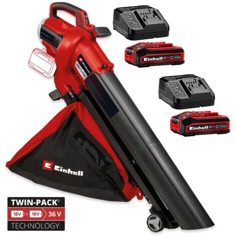 Einhell Twin 18/36v Leaf Blower Vacuum 36/240 Power X-Change VENTURRO + X2 4AH (1/5)