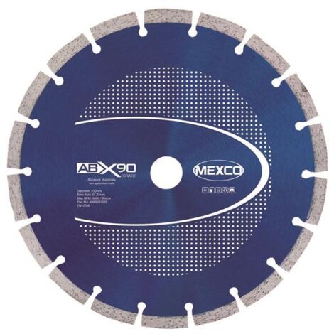 MEXCO ABX9023022 Abrasive Materials X90 Grade Diamond Blade 230 x 22mm MEXABX90230 (1/2)
