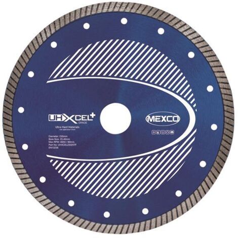 MEXCO UHXCEL23025TF UHXCEL+ Ultra Hard Plus Diamond Blade 230 x 25.4mm (1/2)