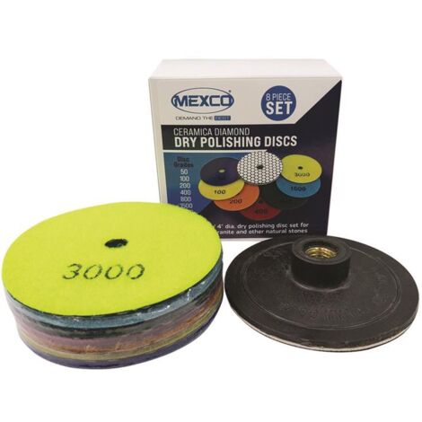 MEXCO MEXPOLKIT Ceramica Diamond Dry Polishing Kit, 8 Piece MEXPOLKIT (1/3)