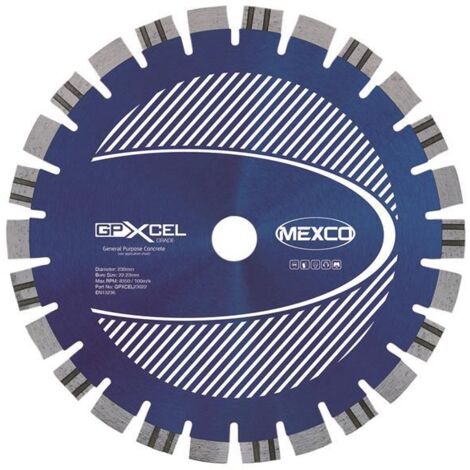 MEXCO GPXCEL23022 XCEL GRADE Concrete Diamond Blade 230 x 22mm MEXGPXL23022 (1/2)