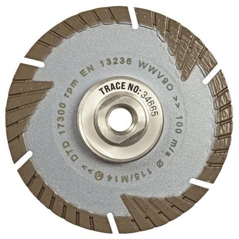 MEXCO FCXCEL11522 FCXCEL Grade Flush Cut Diamond Blade 115 x 22mm MEXFCXL115 (1/2)