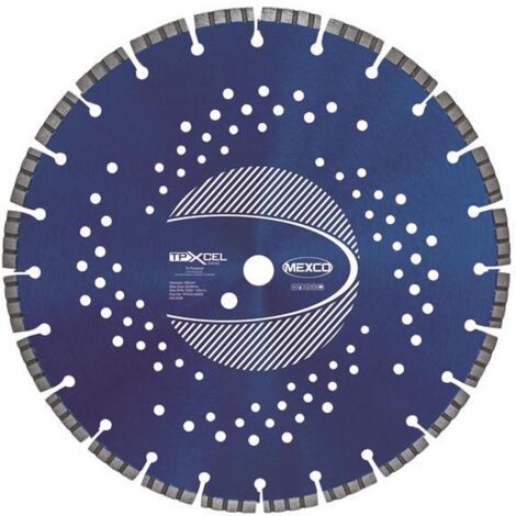 MEXCO TPXCEL35020 XCEL Grade Tri-Purpose Diamond Blade 350 x 20mm MEXTPXL350 (1/2)