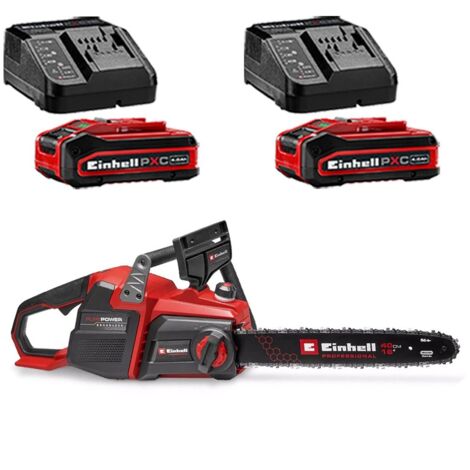 Einhell Professional Cordless Twin 18 / 36v Chainsaw Brushless 40cm 2x 4AH Kit