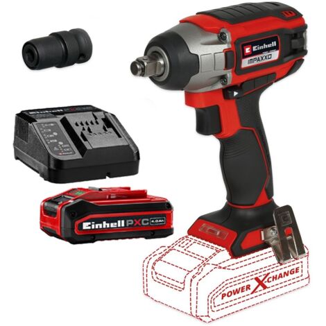Einhell Professional 18/230 18v Cordless Brushless Impact Wrench 1/2"" + 4ah Kit (1/5)