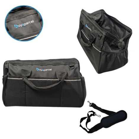 BAP 16"" Open Mouth Heavy Duty Tool Bag Holdall + Shoulder Strap + Hi Viz Line (1/5)