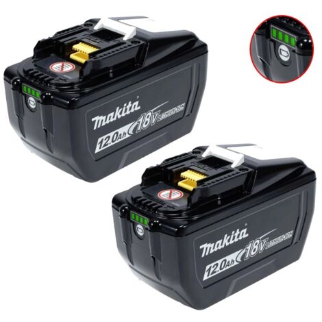 2x Makita BL18120 18V 12.0Ah Li-Ion LXT Battery 12Ah Battery 1915J2-8 Genuine