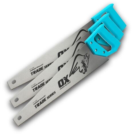 OX Trade Hand Saw 22 Inch / 550mm 8TPI Triple Pack Wood Saws OX-T133703 (1/3)