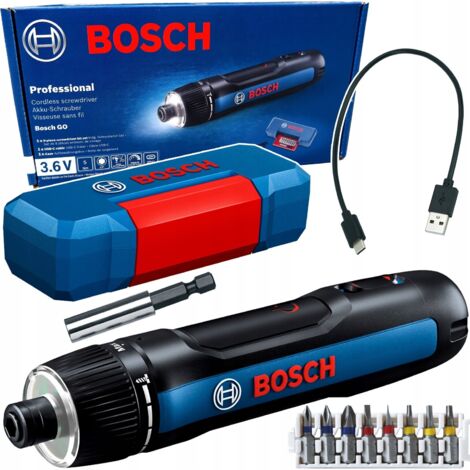 Screwdriver BOSCH GO 3 + Accessories