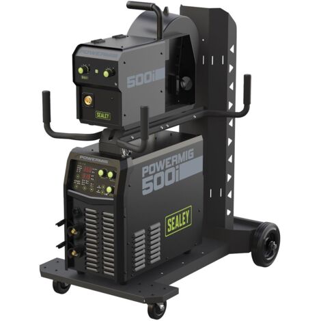 Sealey POWERMIG500i 500A Professional Gas/Gasless MIG/MMA/TIG Inverter Welder With Portable Wire Feeder 415V 3ph