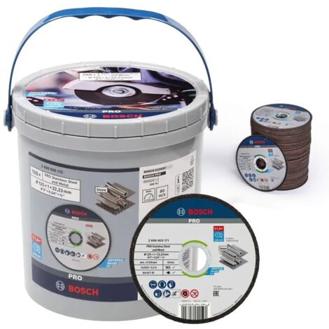Bosch PRO 125mm 1mm Thin Slit Cutting Discs Blades Inox Rapido 5.5"" x ...
