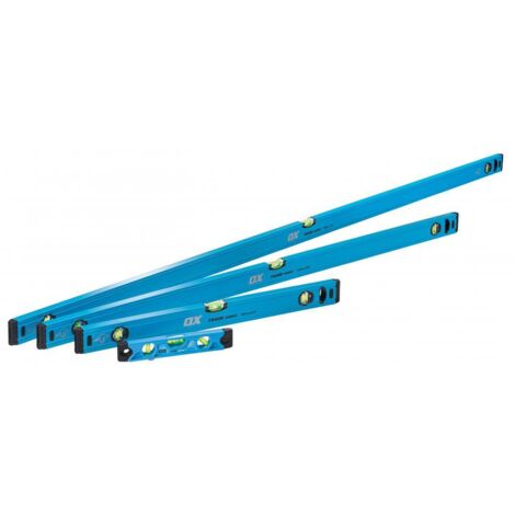 OX Trade 4 Piece Spirit Level Set 2ft 600 4ft 1200 6ft 1800 + Torpedo OX-T500404