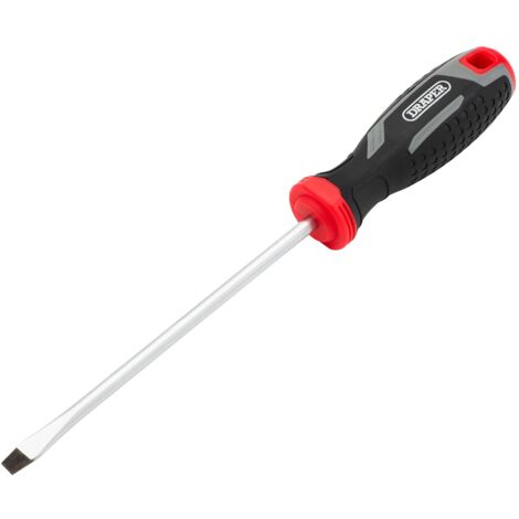 Draper 13390 Slotted Soft Grip Screwdriver, SL6 x 150mm (1/2)