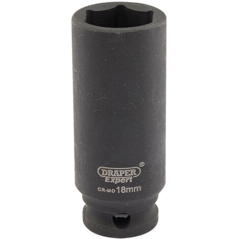 DRAPER Expert 18mm 3/8 Square Drive Hi-Torq 6 Point Deep Impact Socket - 06891