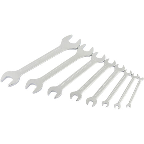Draper 8-Piece Long Imperial and AF Open End Spanner Set (1/4" to 1-1/4" Sizes) - Model 01218 (1/5)