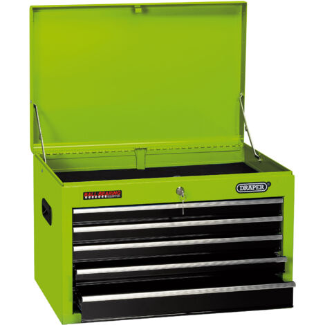 Draper 35739 Tool Chest, 5 Drawer, 26"", Green