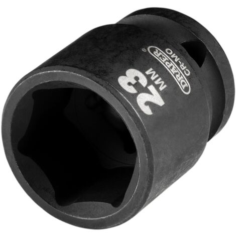 Draper 23mm Metric Impact Socket for 1/2-Inch Drive - Heavy-Duty Impact Wrench Socket (1/2)
