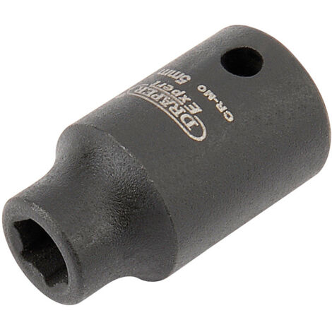 Draper Expert HI-TORQ 5mm Metric Impact Socket for 1/4" Drive - Heavy-Duty 1/4" Square Drive Impact Socket (1/5)