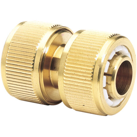 Draper Brass Hose Repair Connector 3/4" - Model 36205, Durable Brass Watering System Fitting