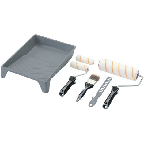 Draper 20787 Medium Pile Polyester Paint Roller and Brush Set with Soft Grip (8 Piece) (1/2)