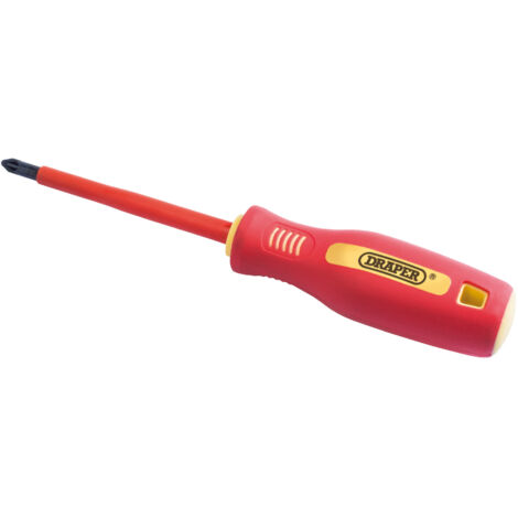 Draper 46537 Fully Insulated Soft Grip PZ TYPE Screwdriver, No.2 x 100mm (sold loose) (1/5)