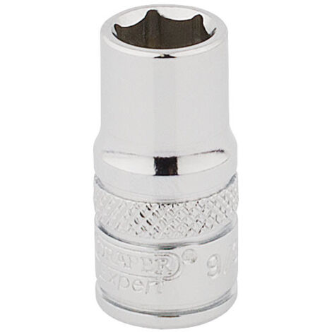 Draper Expert Hi-Torq 6-Point 9/32 Inch 1/4" Drive Chrome Socket (Part No. 48567) (1/5)