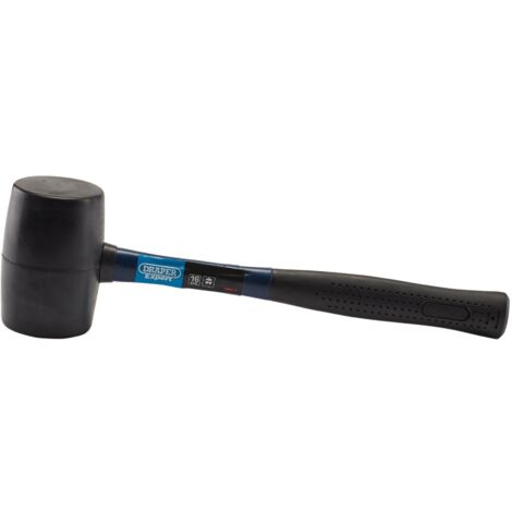 Draper Rubber Mallet with Fibreglass Shaft – 16 oz (450g) Heavy-Duty Hammer for Carpentry and Construction