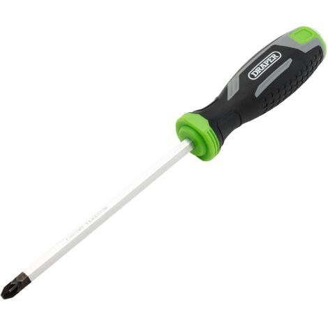 Draper PZ3X150MM Pozi Pound Thru Soft Grip Screwdriver - Precision Phillips Screwdriver for Heavy-Duty Applications (1/2)