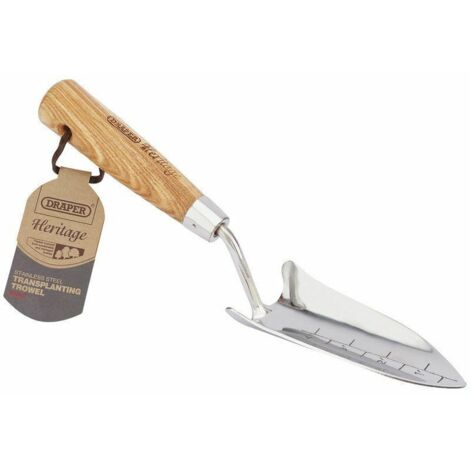 Draper 99022 Draper Heritage Stainless Steel Transplanting Trowel with Ash Handle (1/5)